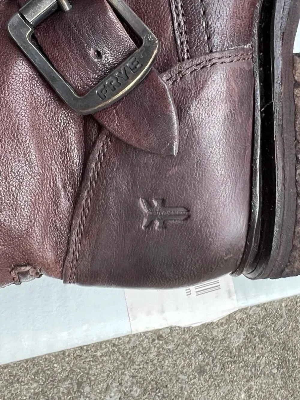 FRYE Boots Valerie OTK Dark Brown Shearling Leather Womens size 5.5 NIB NWT